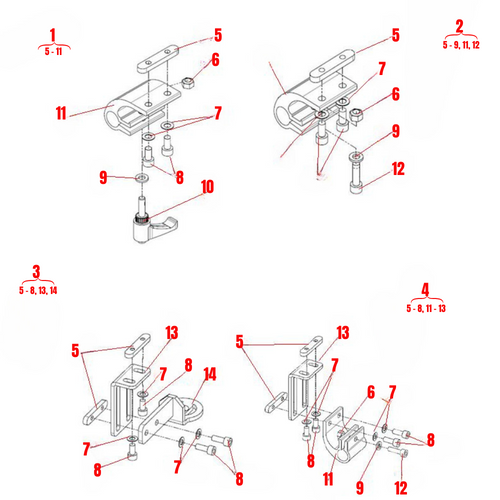 Panel Holder Receiver Brackets